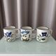 Ensemble de 3 mugs en céramique peints à la main – Style cottagecore / campagne C