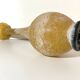 Black and Yellow Scavo Glass Bottle Vase attr. to Gino Cenedese, Italy