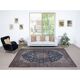 Traditional Vintage Handmade Turkish Area Rug. Hand-knotted Wool Carpet with Medallion Design