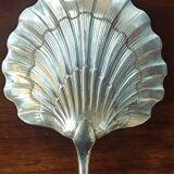 Old silver metal strawberry serving shovel spoon Ercuis goldsmith lily of the valley model