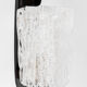 Black laqué wood lamp and glass, 1950s
