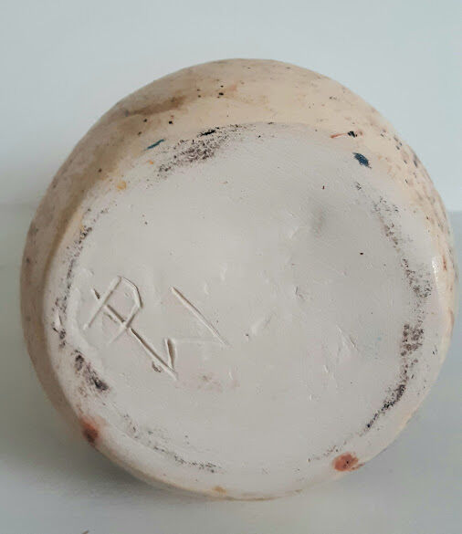 Vintage ceramic pourer signed