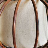 Lampadaire vintage en rotin Louis Sognot