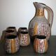Vintage Accolay ceramic orangeade set