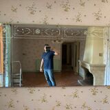 Venetian bistro mirror 200 x 100 cm - 50s