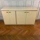 Ivory and brass wool buffet, 1970
