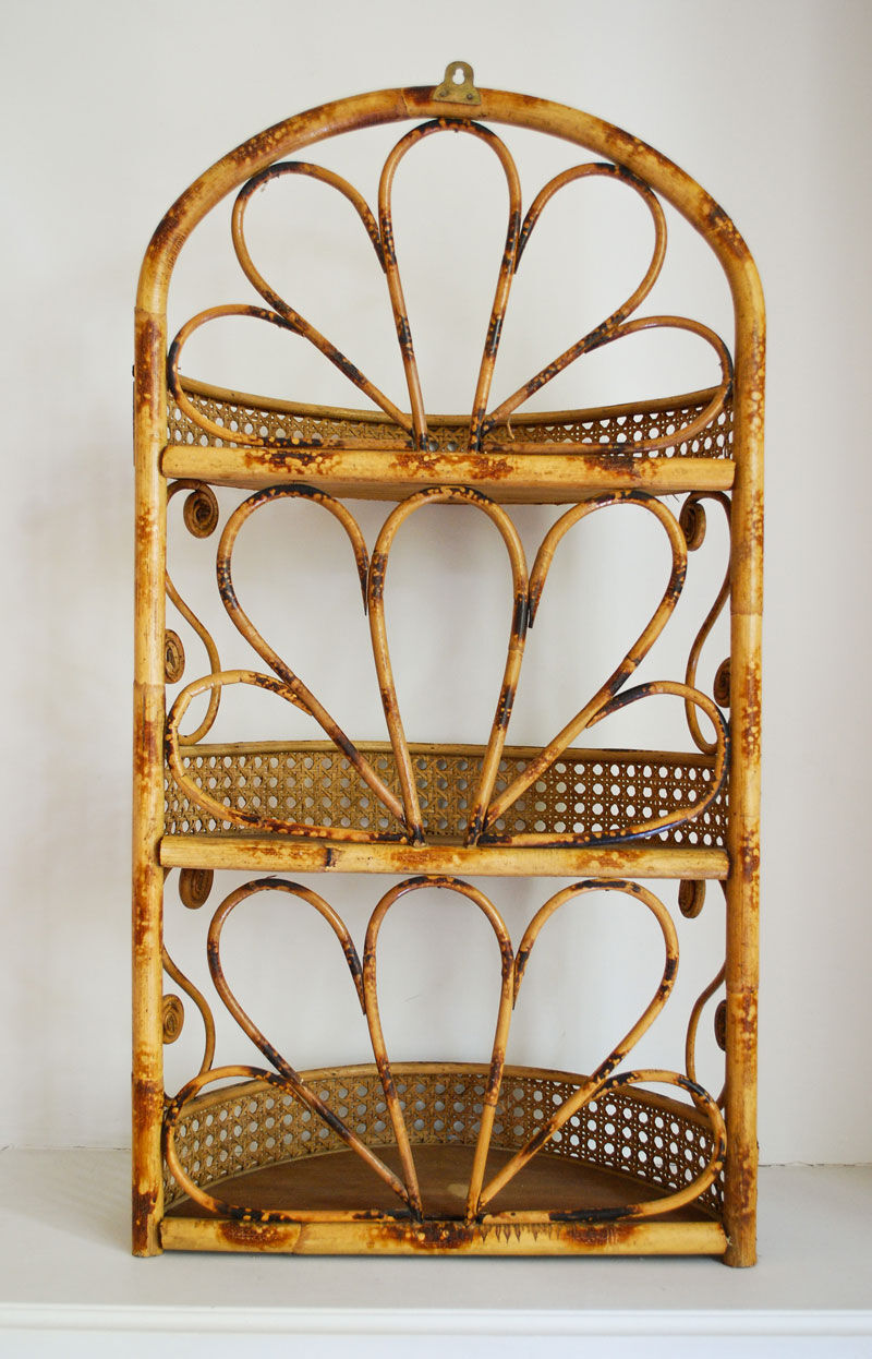 Shelf rattan and caning