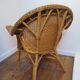 2 rattan armchairs
