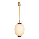 "Teak-Kina" pendant light, Bent Karlby for Lyfa, 1950s