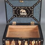 Old ebony box and porcupine thorn around 1930