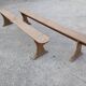 Pair of oak benches 250cm