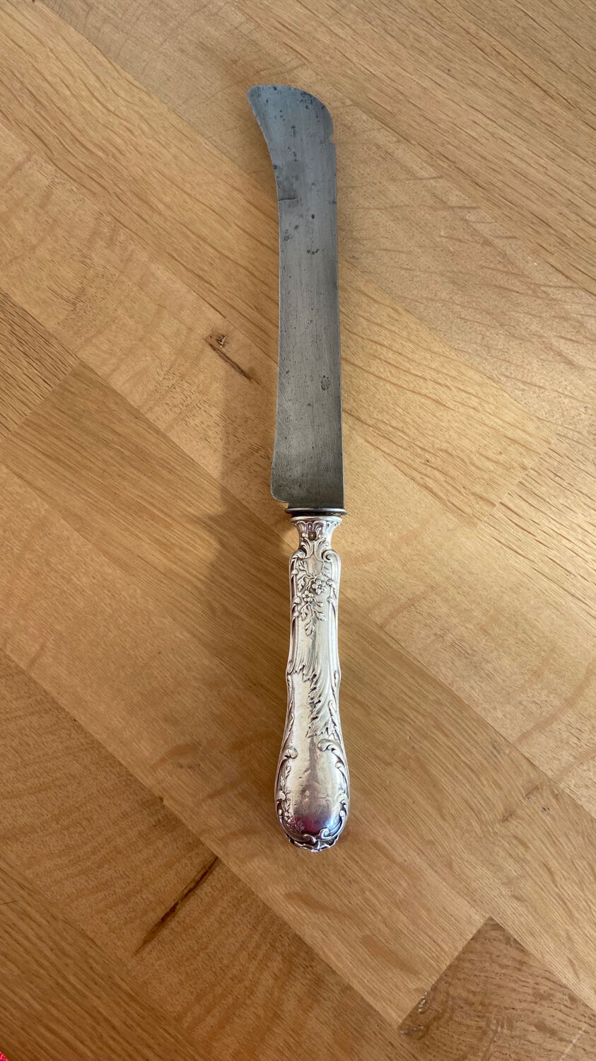 Minerva silver cheese knife