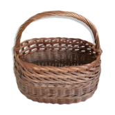 Old woven wicker basket