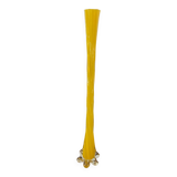 Grand soliflore en verre jaune