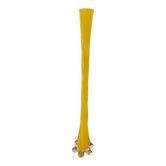 Grand soliflore en verre jaune
