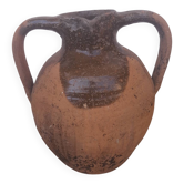 Jug, I stop at glazed terracotta oil.