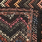 6x14 Kilim Multicolor Natural Wool Kilim Rug For Designer, 190x417 Cm