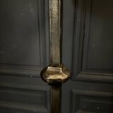Brutalist ironwork floor lamp 1970 tripod base