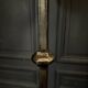 Lampadaire brutaliste en ferronnerie 1970 pied tripode