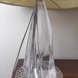 Table lamp with a crystal base by daum (1960s)