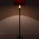 lampadaire français tripode vert et laiton années 1950