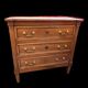 Chest of drawers louis XVI style, early twentieth in solid walnut