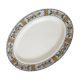 Oval dish elisabeth, hcbm, creil and montereau, vintage