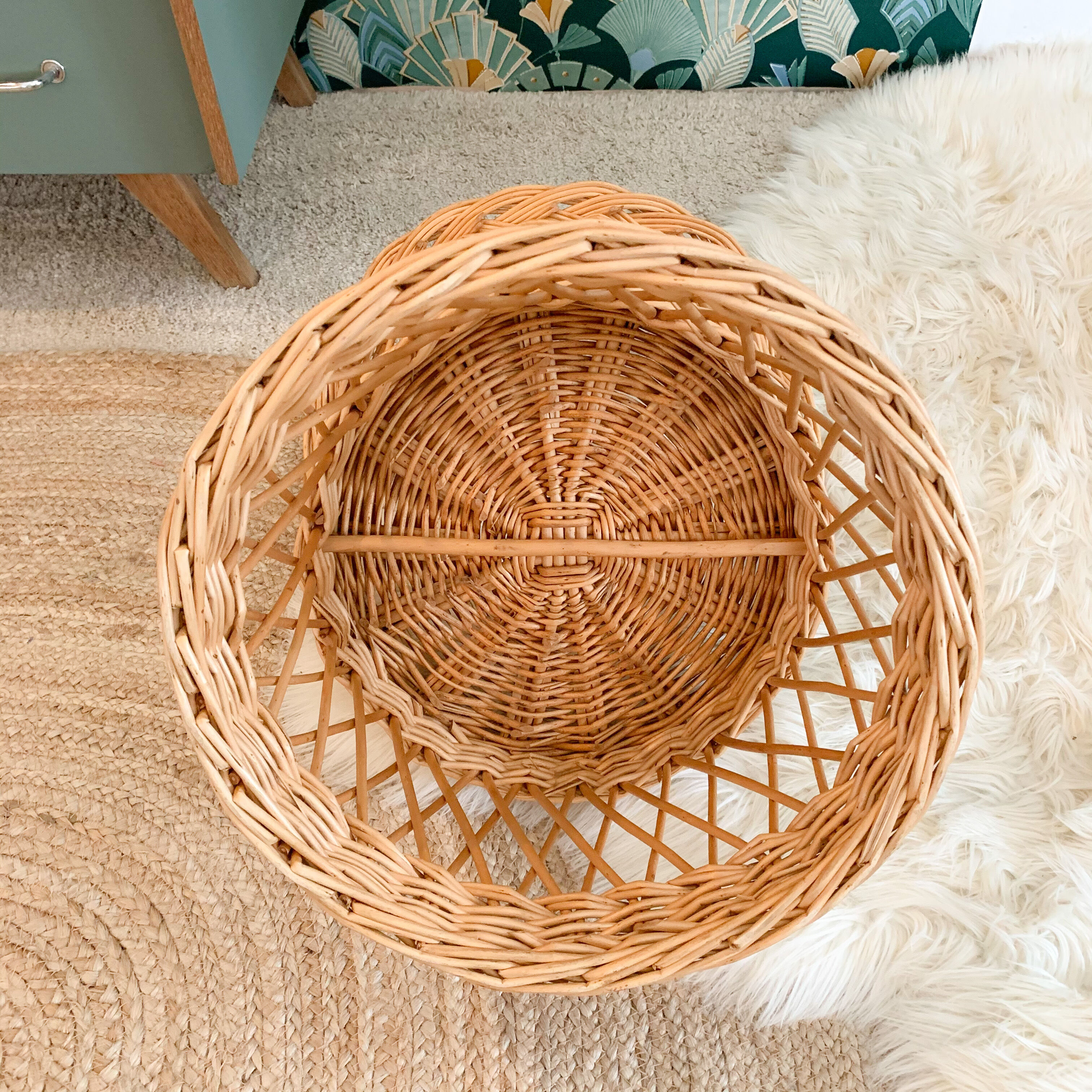 Fauteuil en osier