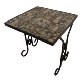 Vintage sidetable with tiles 1960's