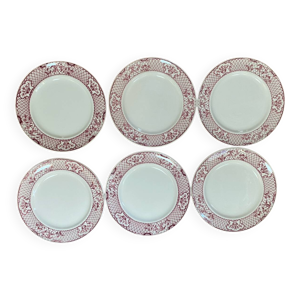 lot de 6 assiettes plates