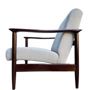 Mid Century Armchairs in Beige Linen, by Edmund Homa, 1960s, Set of Two