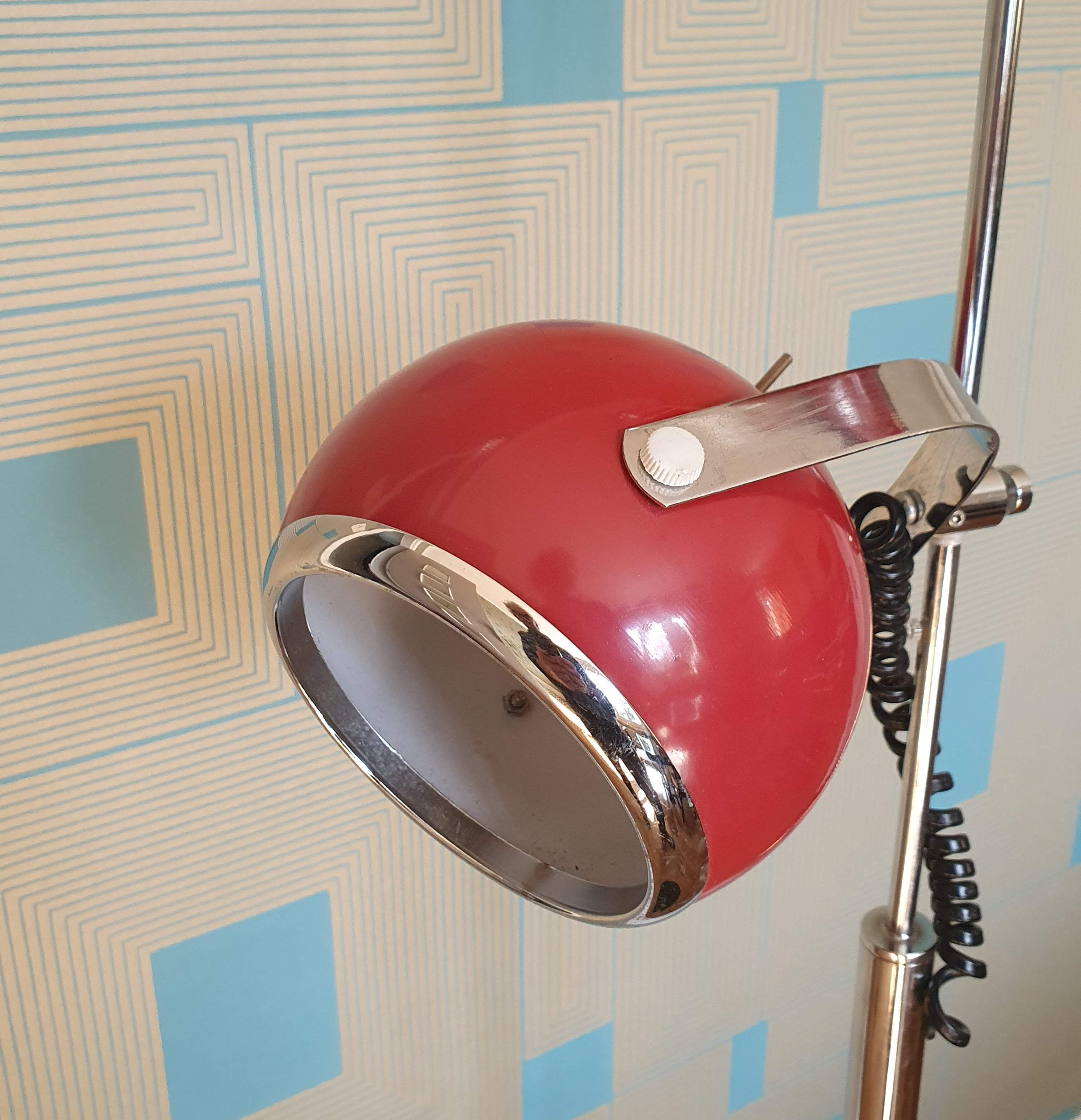 Vintage floor lamp eyeball 1970