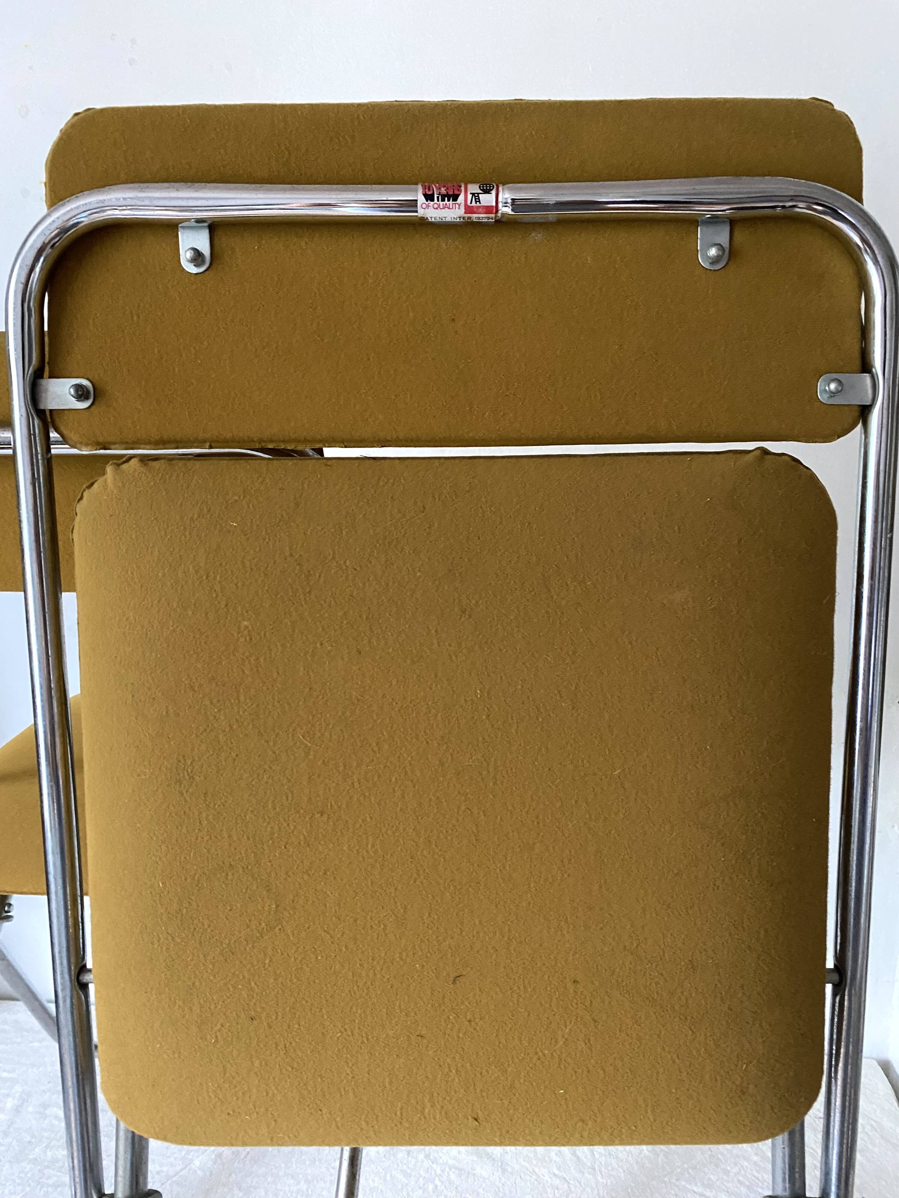 Framar vintage folding chairs; 70s