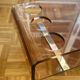 Coffee table / bar in Plexiglas by Michel Dumas