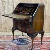 1930s English walnut back desk