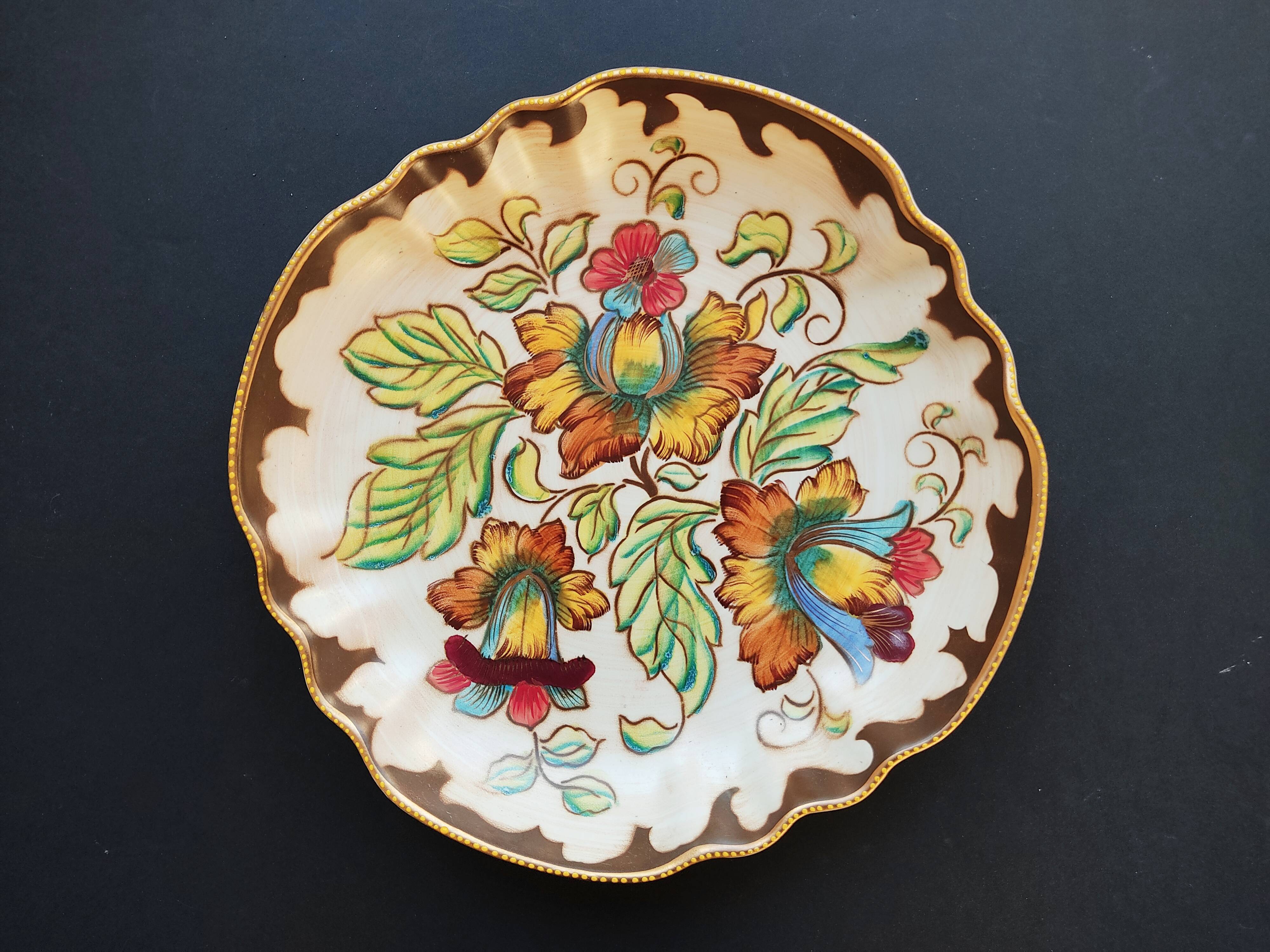 Dish Hubert Bequet décor Fabiola