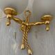 Gold wall light