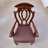 Set of 2 leather armchairs