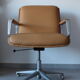 Delta 2000 Wilkhahn armchair in camel leather