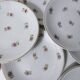 antique dessert service Lunéville 8 plates + 1 cake dish