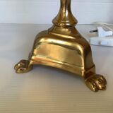 Brass lamp with lion claw feet Italy