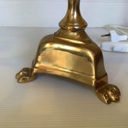 Brass lamp with lion claw feet Italy