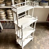 Library, white wooden sheet music cabinet.