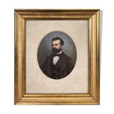 Oil on canvas of a portrait of a man