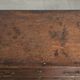 Table basse anglaise antique de style lowboy du XVIIIe siècle en chêne.