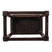 Antique Solid Oak English Joint Stool, 19th Century