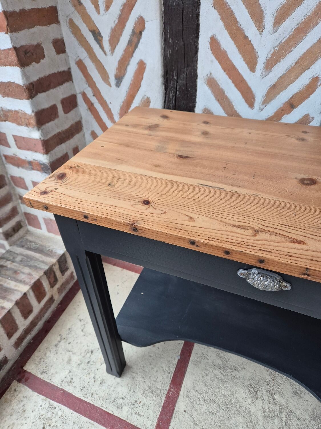 Wooden desk console table