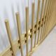 Vintage golden brass bed frigerio 1970s