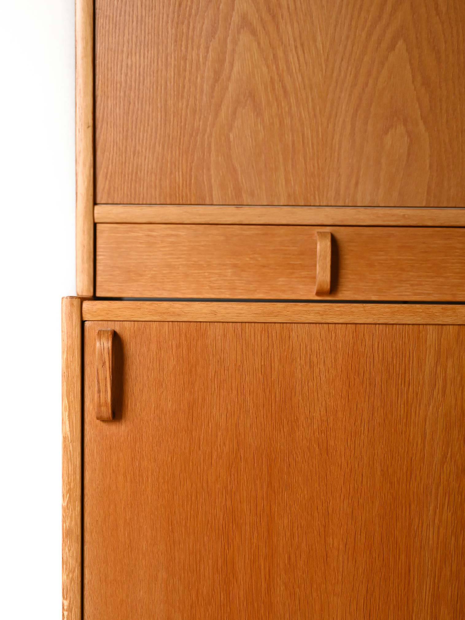 Vintage Scandinavian oak bookcase by Bodafors