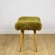 Edmund Homa stool high seat khaki / olive - golded beech legs